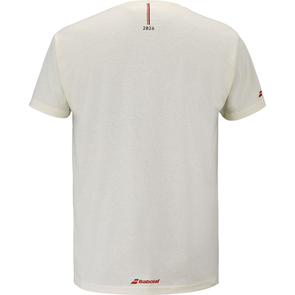 Tricou bărbătesc Babolat Exercise Message Tee Cannoli Cream