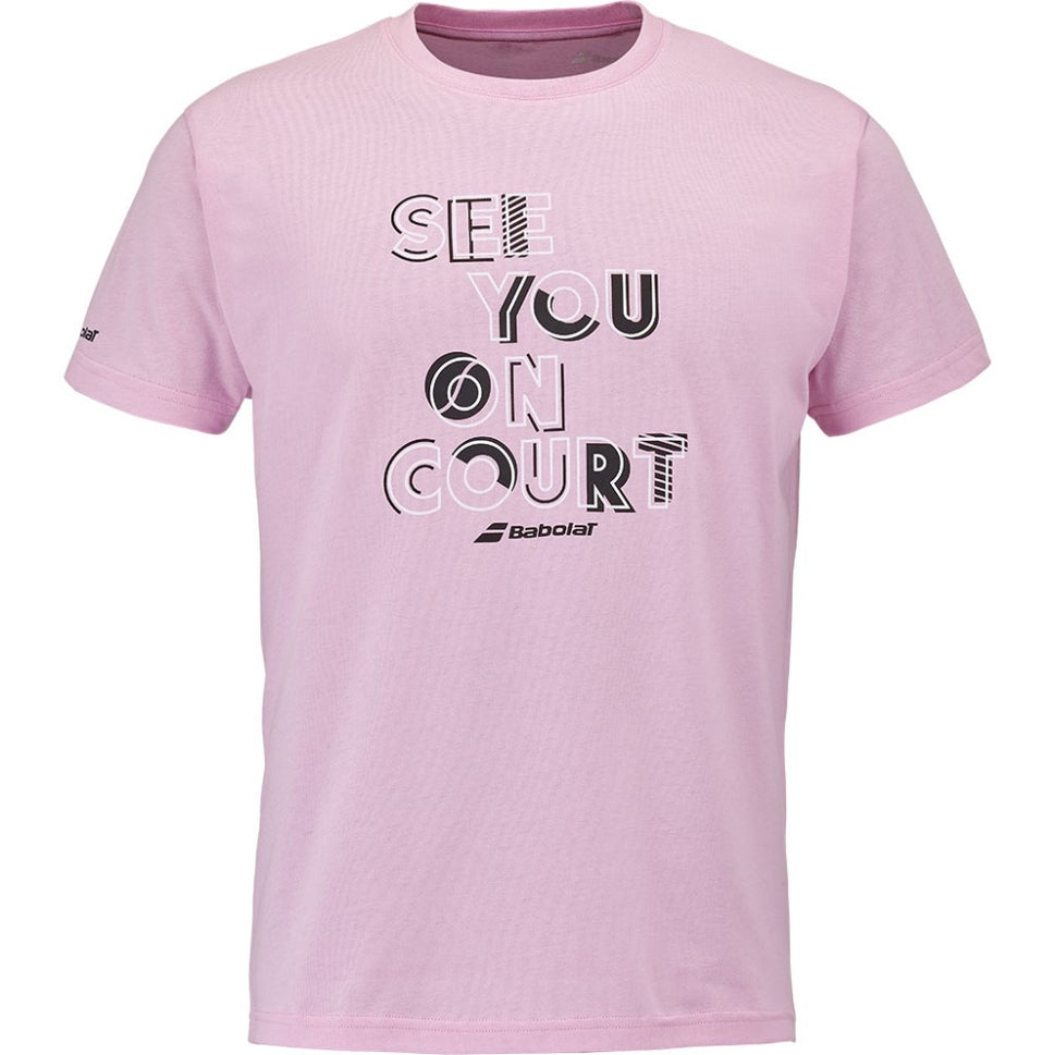 Men's Babolat Exercise Message Tee Lilac