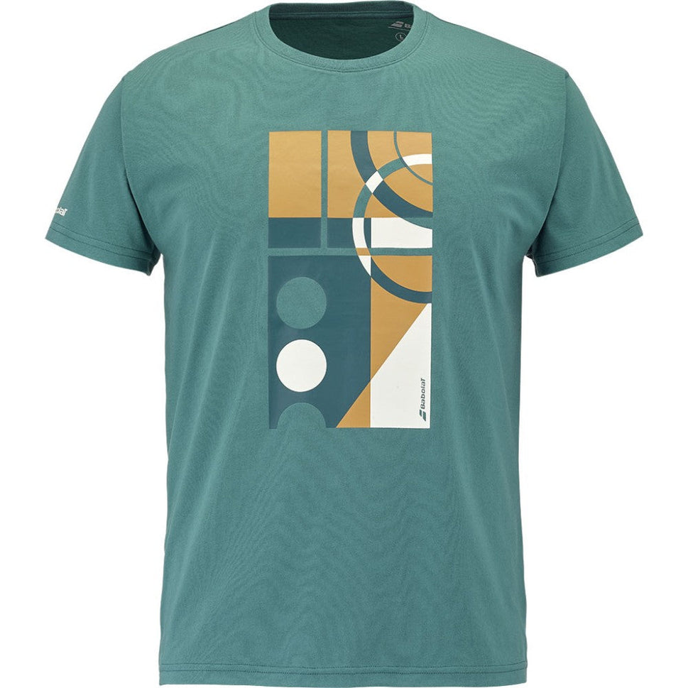 Men's shirt Babolat Exercise Message Tee North Sea