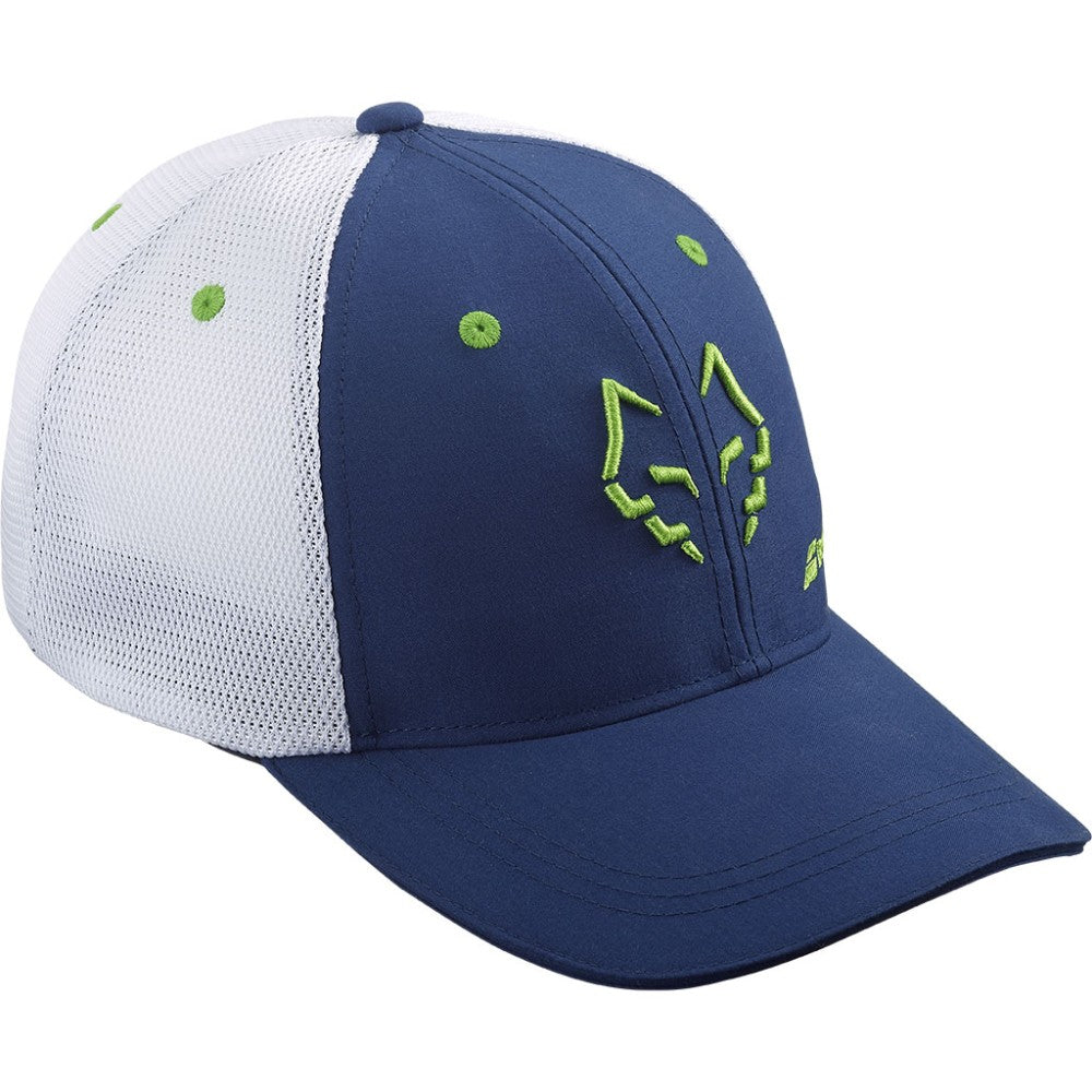 Шапка Babolat Trucker Cap LeBron Blue Depths с мрежеста част и стилен дизайн.