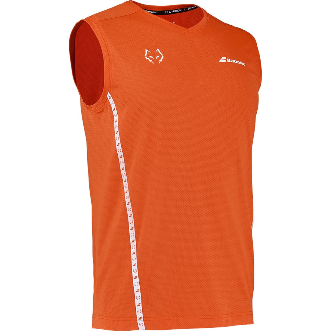 Maiou pentru bărbați de padel Babolat Mucle Tank J Lebron Red Orange