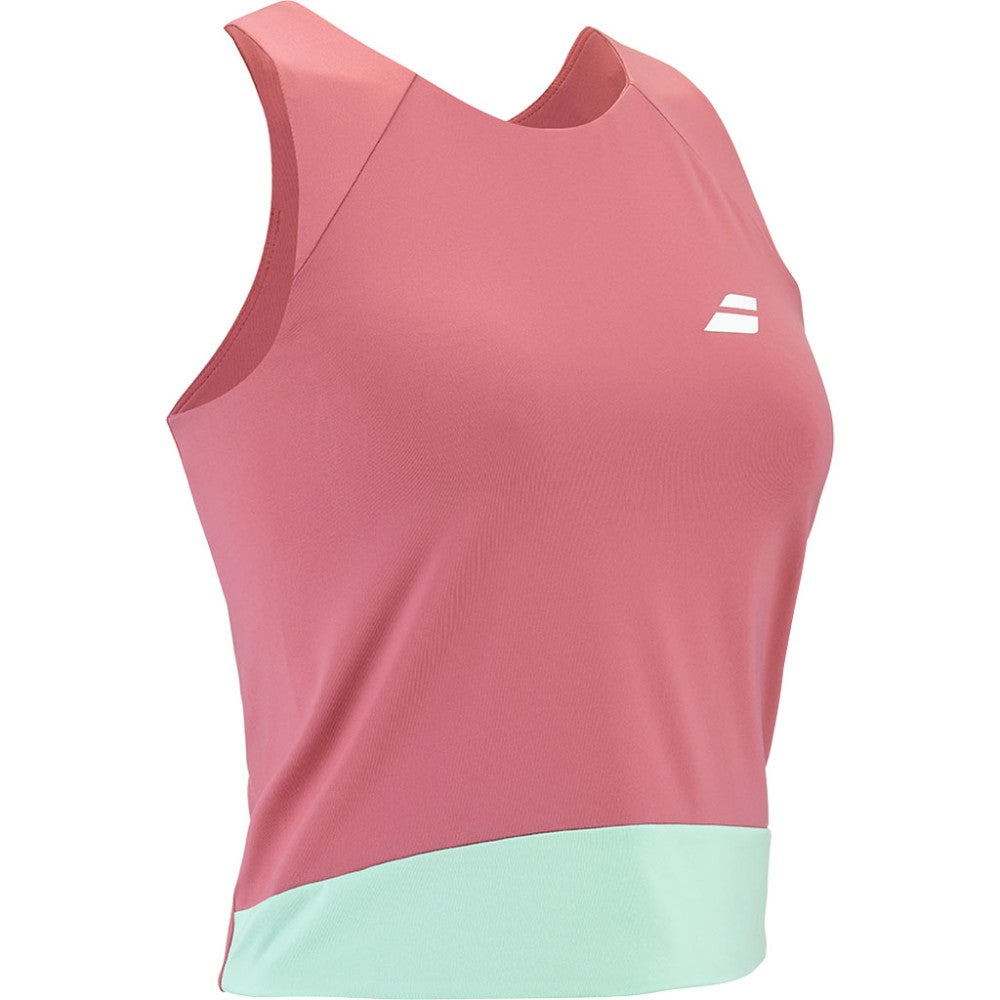 Дамски потник Babolat Perf Tank - Sun Kissed Coral в стилен дизайн за тенис и падел.