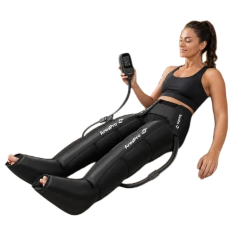 Professional AresPro Pressotherapy System Air Compression for Legs and Pelvic Cuff
