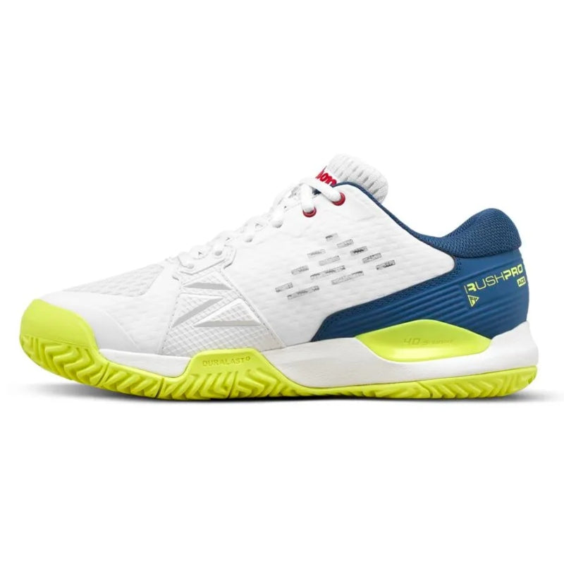 Wilson Rush Pro Ace Junior Snow White/Ensign Blue