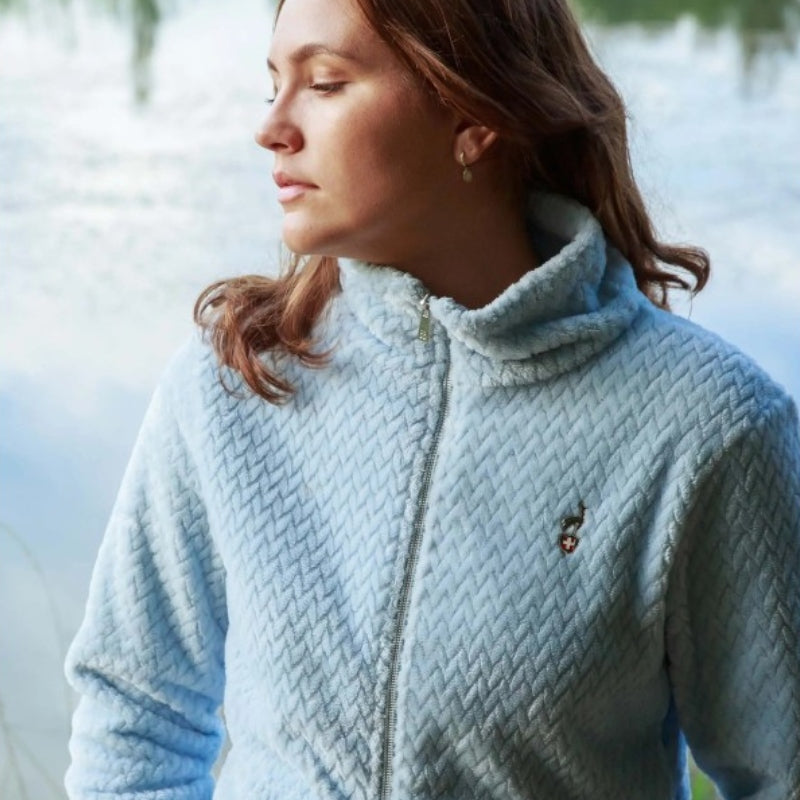 Women's AULP Becco Light Blue fleece top