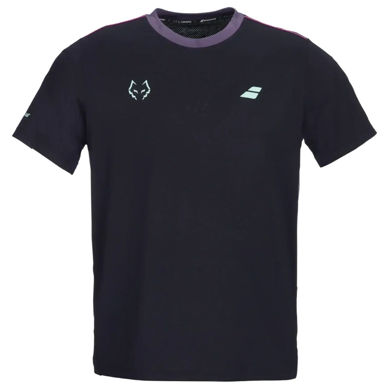 Tricou bărbătesc de tenis Babolat Crew Neck Tee Juan Lebron Black