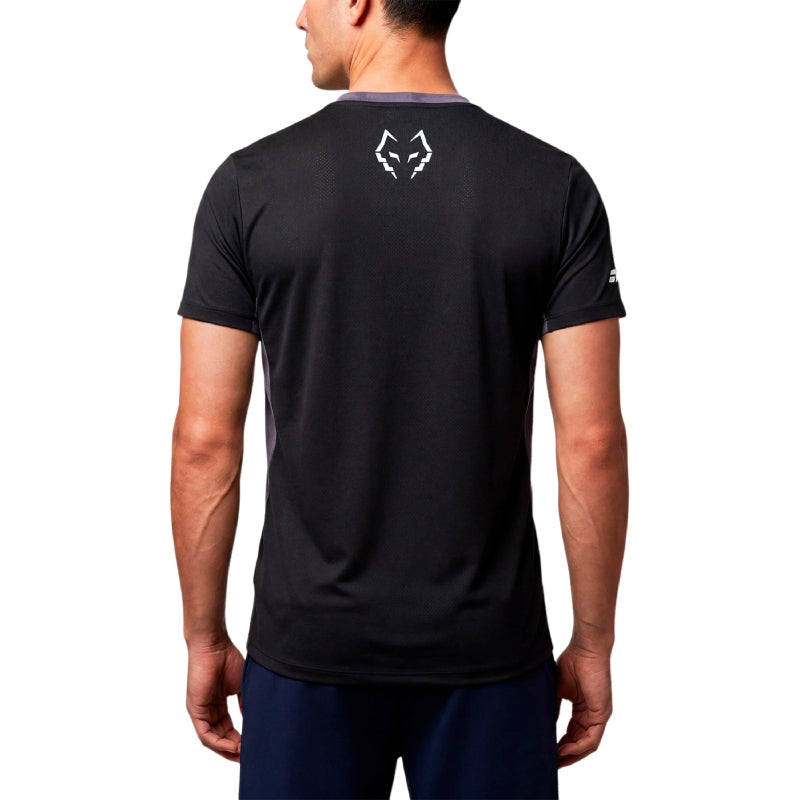 Tricou bărbătesc de tenis Babolat Crew Neck Tee Juan Lebron Black