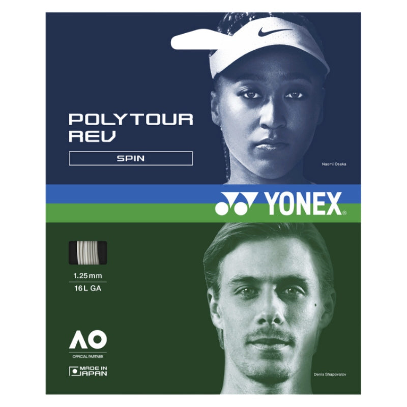 Yonex Polytour Rev 1.25/16 White 12m Set