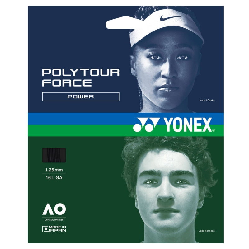 Yonex Polytour Force 1.25/16 Black 12 m Set