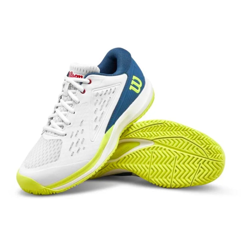 Wilson Rush Pro Ace Junior Snow White/Ensign Blue