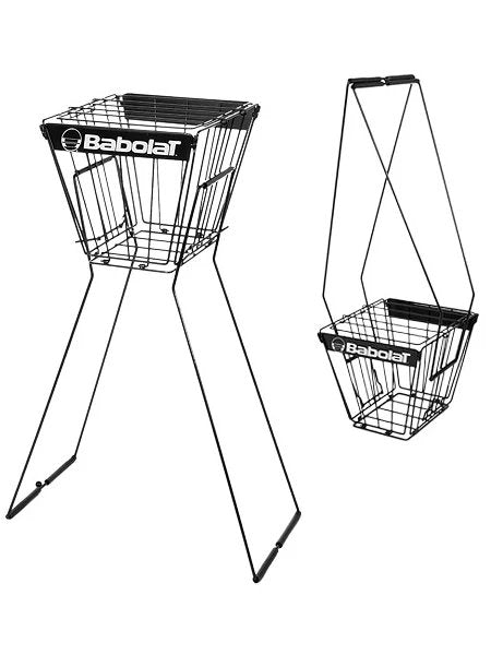 Babolat ball basket – foldable and lightweight basket for 72 balls, convenient for collecting, with lid for tennis and padel training.