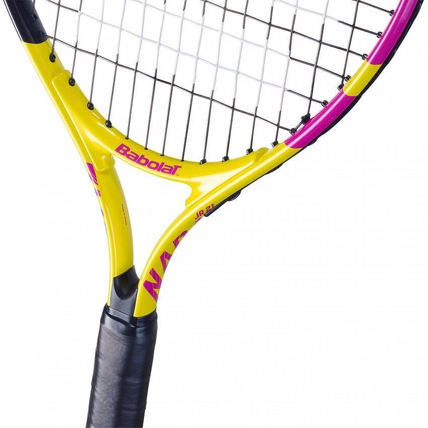 Babolat Nadal Junior 21 S CV tennis racket for children 5-6 years old, lightweight and comfortable tennis racket for beginner players.