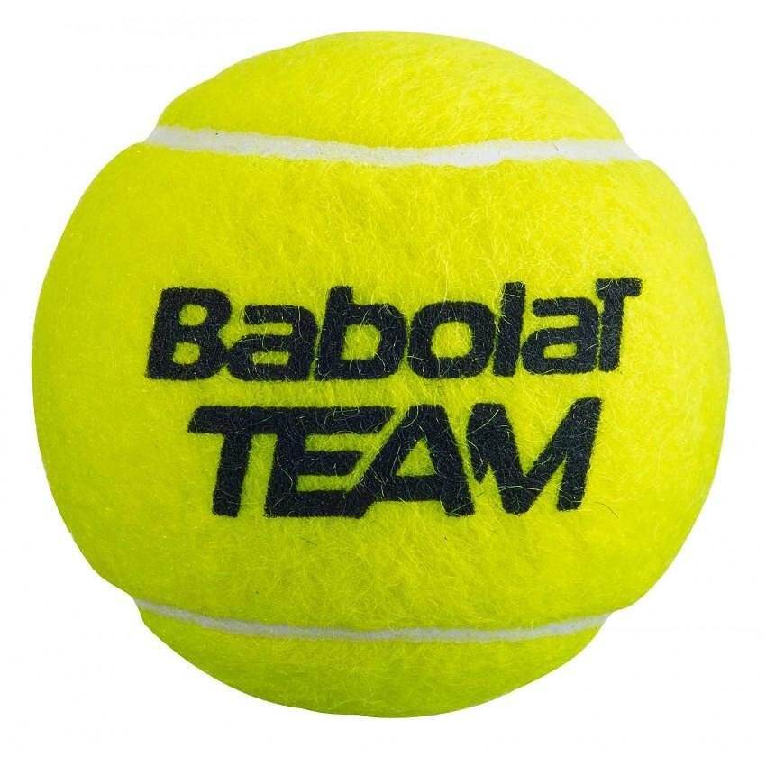 Тенис топки Babolat TEAM x4 - високоефективни ITF одобрени топки за всяка повърхност, издръжливи и комфортни.