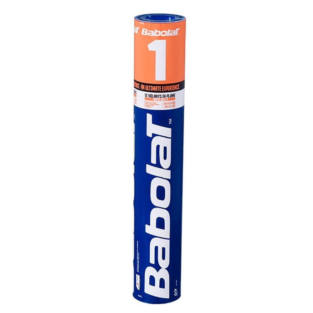 Бадминтон пера Babolat 1 – професионални пера с гъши пера и 3-слоен корк за точен полет