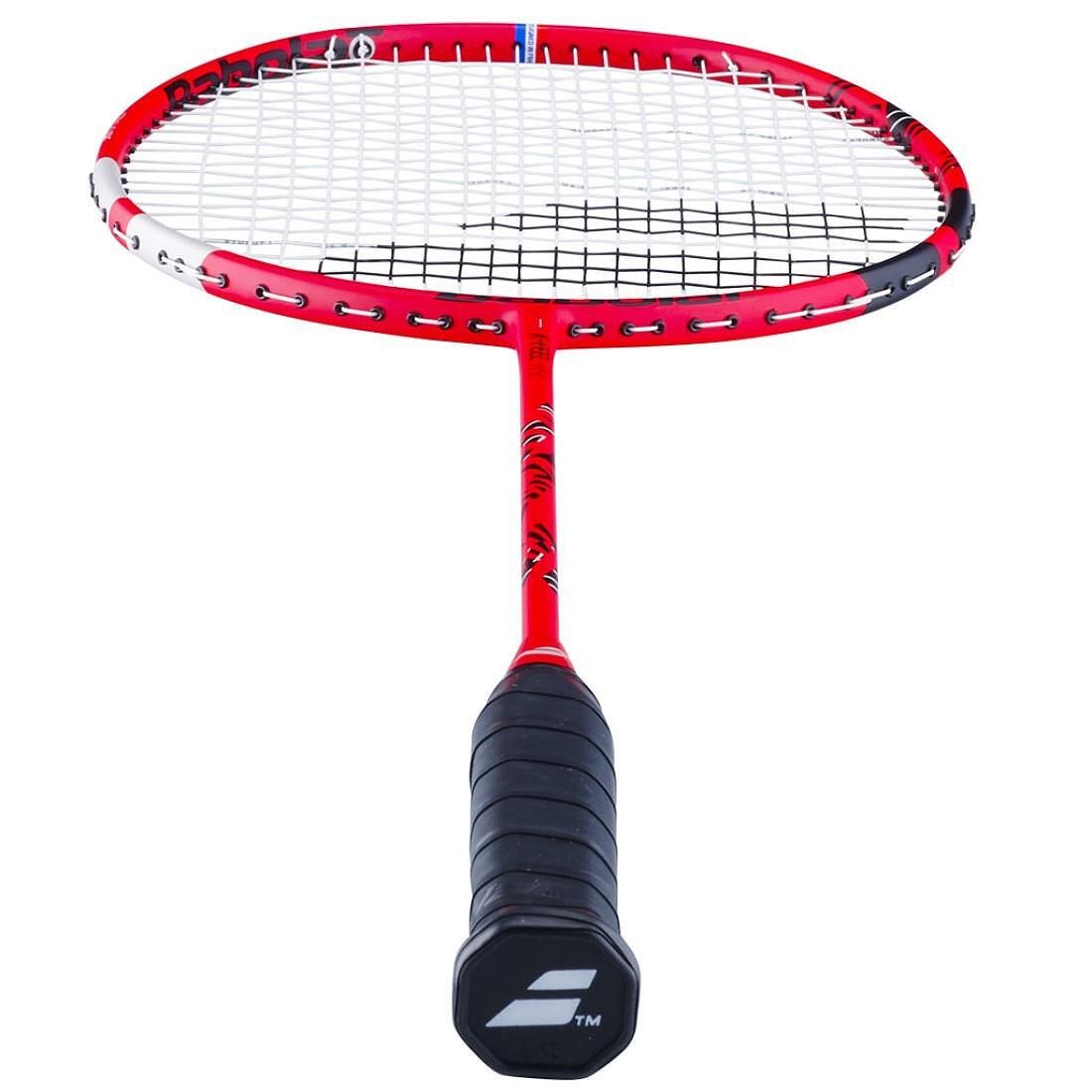 Бадминтон ракета Babolat X-FEEL RISE (наплетена) за универсален клубен играч с комфорт и прецизност.
