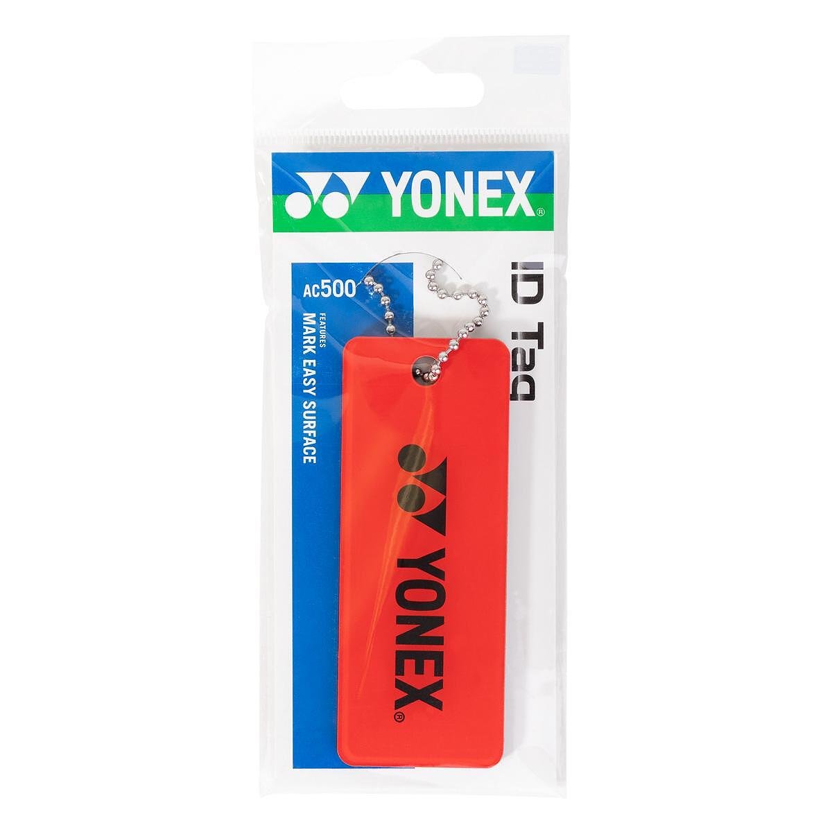 Бадж с име YONEX ID TAG Red - червен двустранен YONEX бадж за име и информация на състезател.