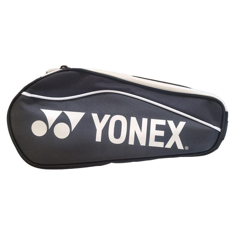 Чанта за маратонки Yonex Sports Shoe Bag Black, черна чанта с цип за съхранение на маратонки от 100% полиестер