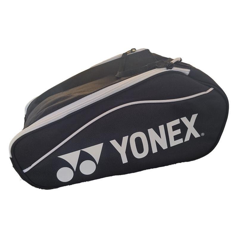 Чанта за маратонки Yonex Sports Shoe Bag Black, черна спортна чанта с цип за маратонки и тенис екипировка