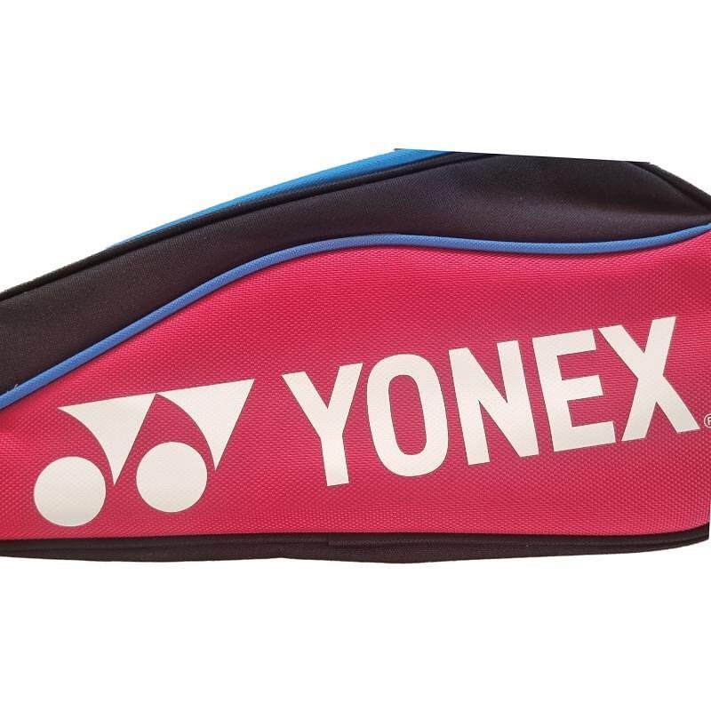 Чанта за маратонки Yonex Sports Shoe Bag Red/Black - цип, 36x24x16 см, 100% полиестър за тенис екипировка