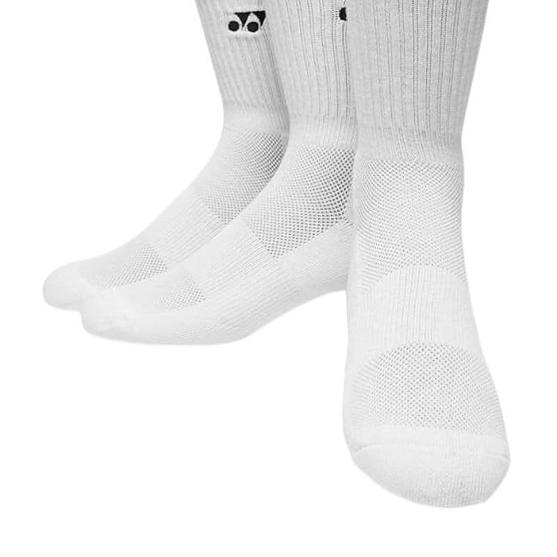 Yonex Crew Socks Men 8422 - 3 pairs white Yonex sports socks for comfort and tennis gear