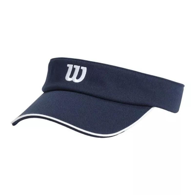 Women's Wilson CLASSIC visor - navy for tennis and padel, a lightweight and breathable, stylish Wilson sports visor.