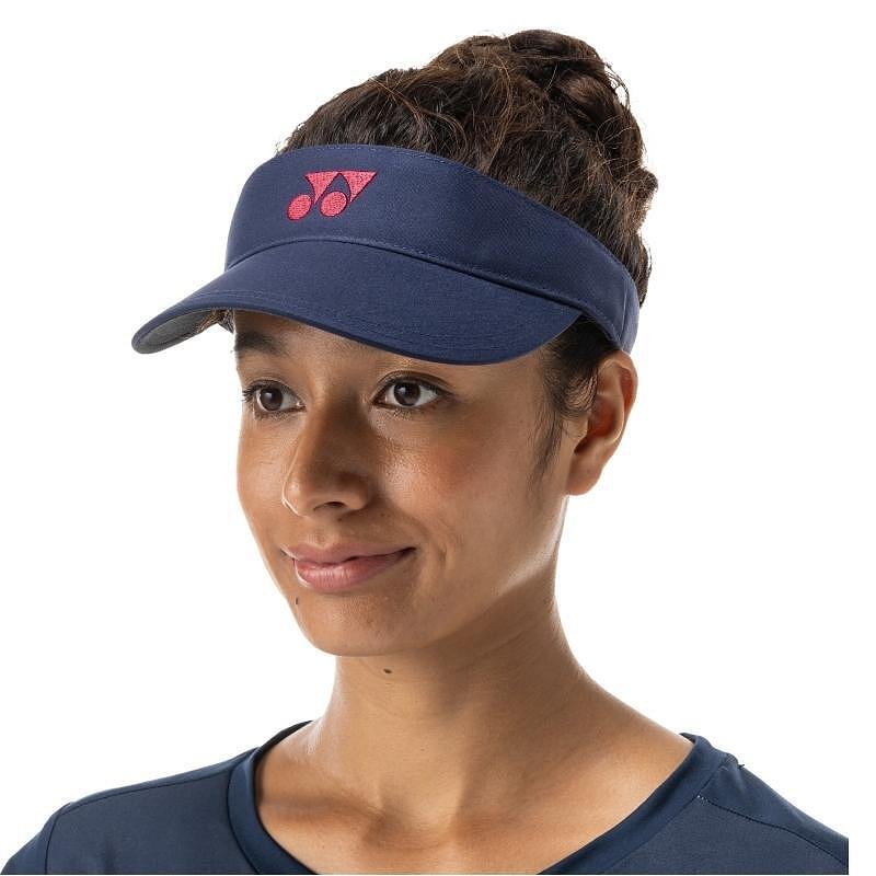 Women's Yonex Visor - indigo marine for tennis, stylish blue visor with UV protection and comfort