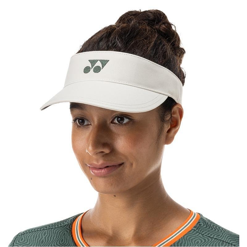 Women's Yonex Visor - sand – stylish tennis visor for UV protection and comfort during play.