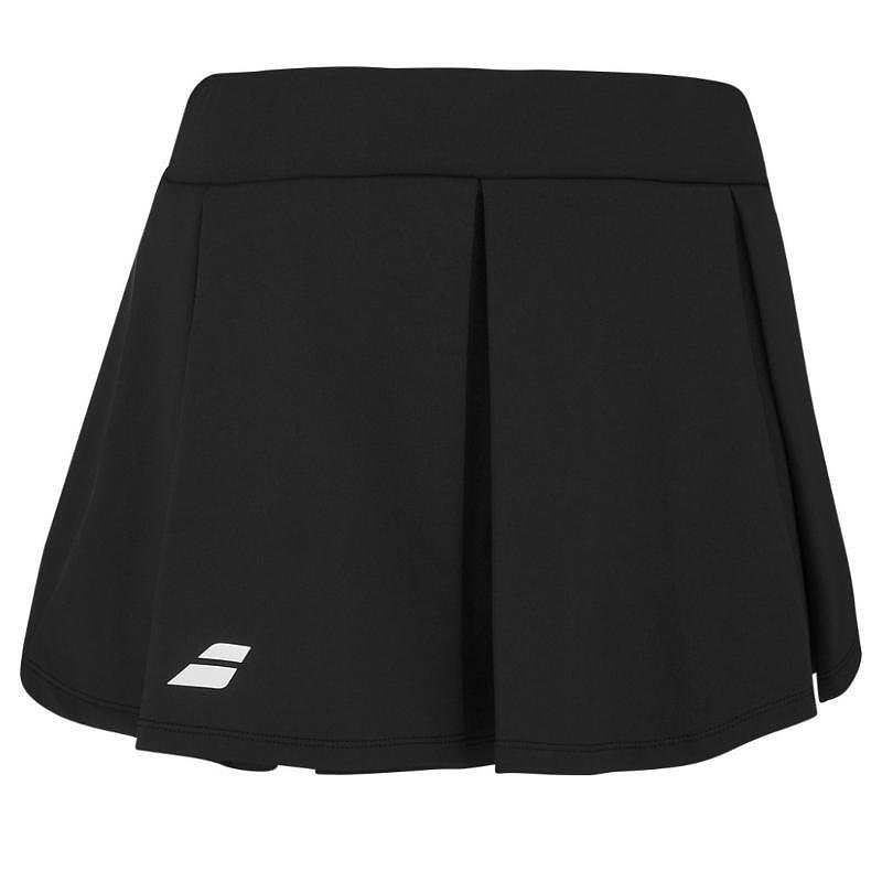 Дамска пола Babolat PADEL SKIRT - black, стилна черна падел пола с плисета и вграден къс клин