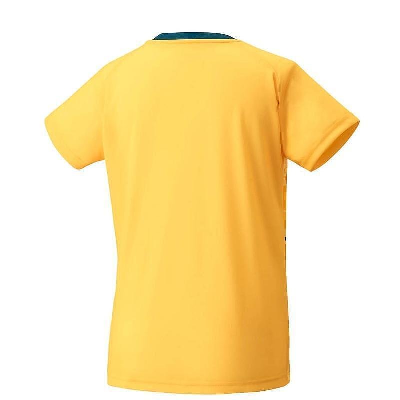 Yonex Women's 2025 Crew Neck Shirt CLUB TEAM Soft Yellow, yellow, 100% polyester, club series