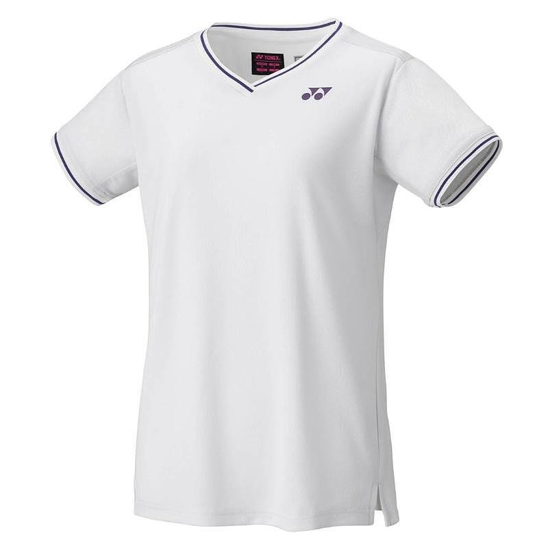 Women's Yonex 20761 Wimbledon White T-shirt - white tennis apparel for women with professional design and VERY COOL technology