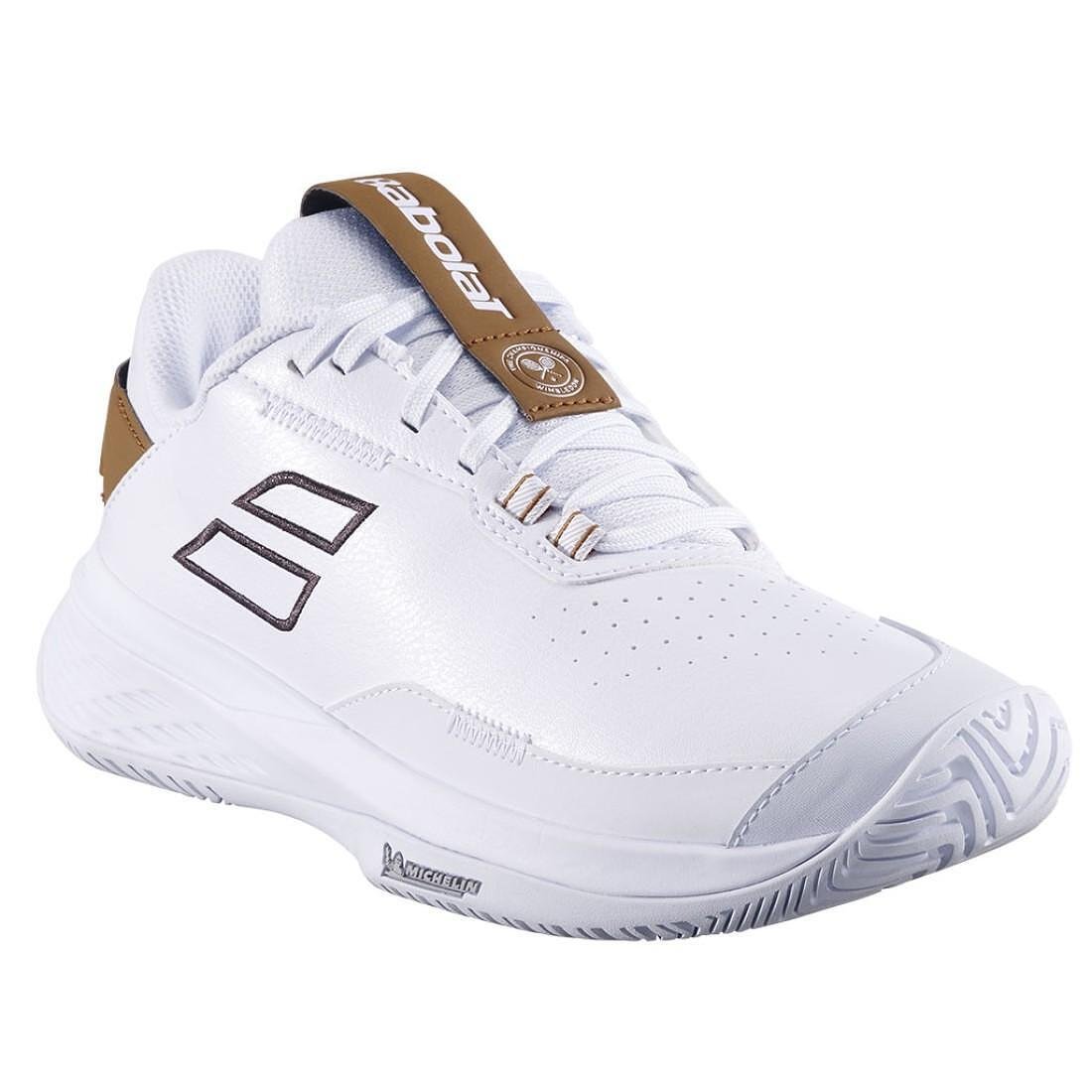 Women's sneakers Babolat SFX EVO ALL COURT WIMBLEDON - white, after dark – tennis shoes for comfort and stability