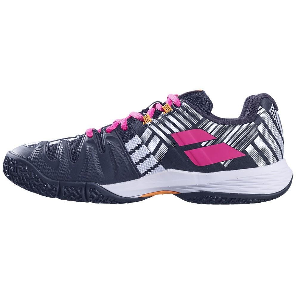 Дамски падел маратонки Babolat SENSA BLACK / ROSEBERRY – стабилност и комфорт за падел корт