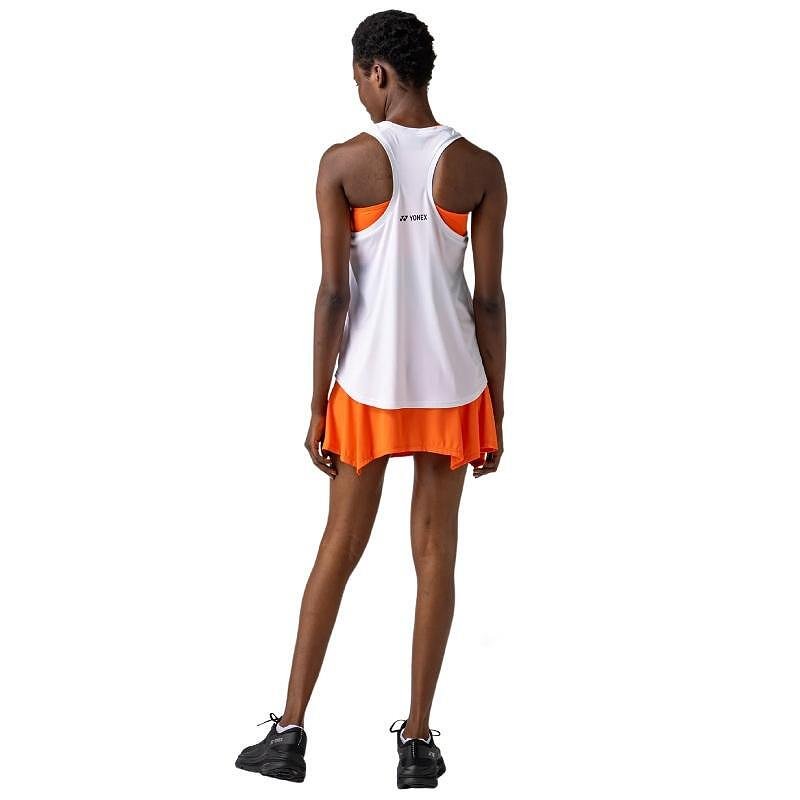 Дамски потник Yonex 16853 White, бял спортен модел с Racerback за тенис, падел и комфорт при тренировки