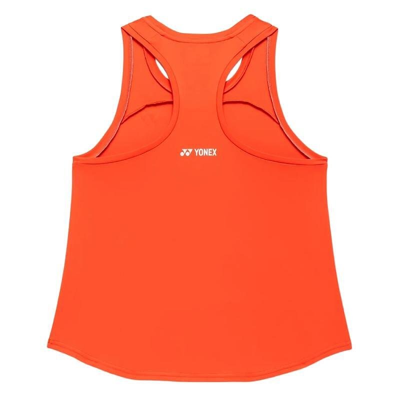 Дамски потник Yonex 16853 Cyber Orange - оранжев спортен топ с Racerback за тенис и падел
