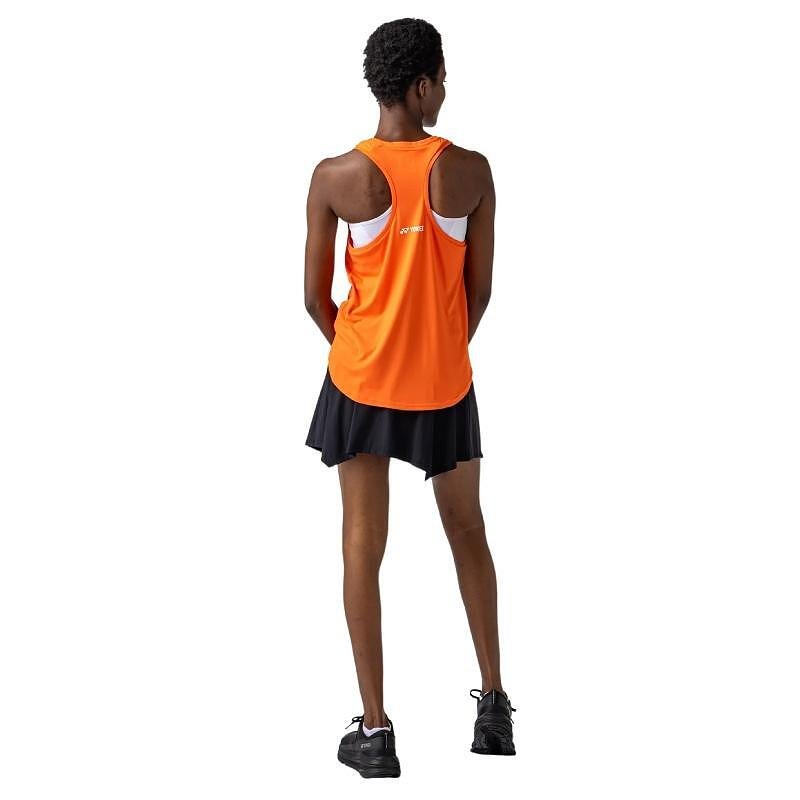 Дамски потник Yonex 16853 Cyber Orange, спортен оранжев потник с Racerback за тенис и падел