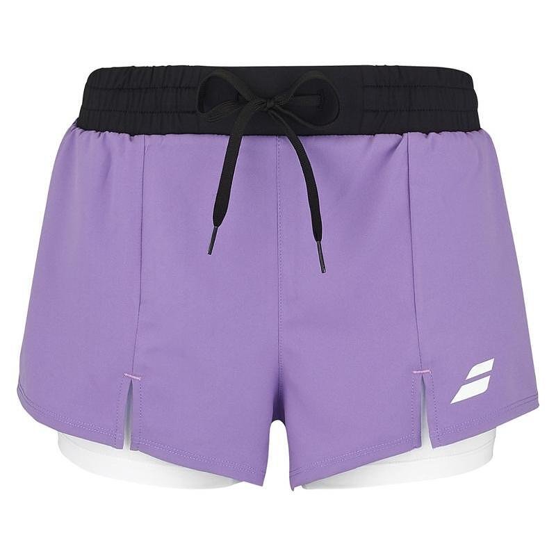Дамски шорти Babolat PADEL SHORT - english lavender за падел с удобен клин и регулируема талия