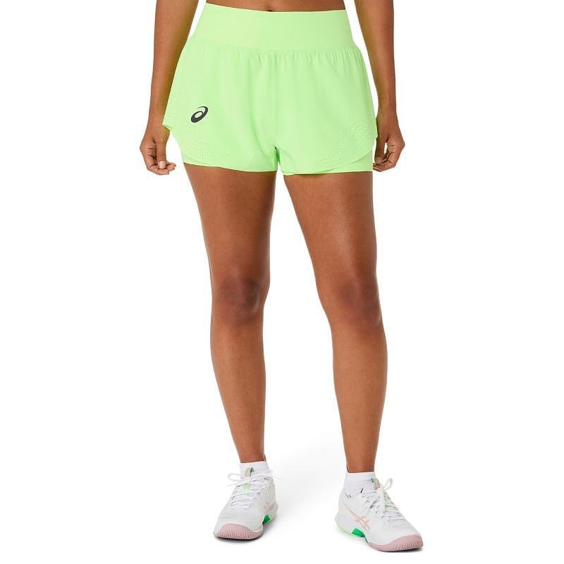 Дамски шорти с клин ASICS MATCH LASER CUT GREEN