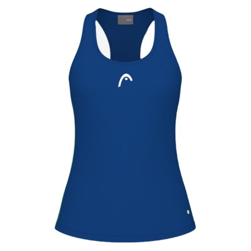 Women's HEAD Spirit top / 814674 - RO in blue, a sporty tank top with a mesh back and breathable design