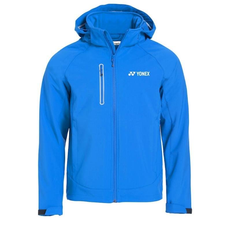 Men's Yonex Softshell Jacket Royal Blue – a sporty Yonex jacket in royal blue, model 2025 for tennis and padel.