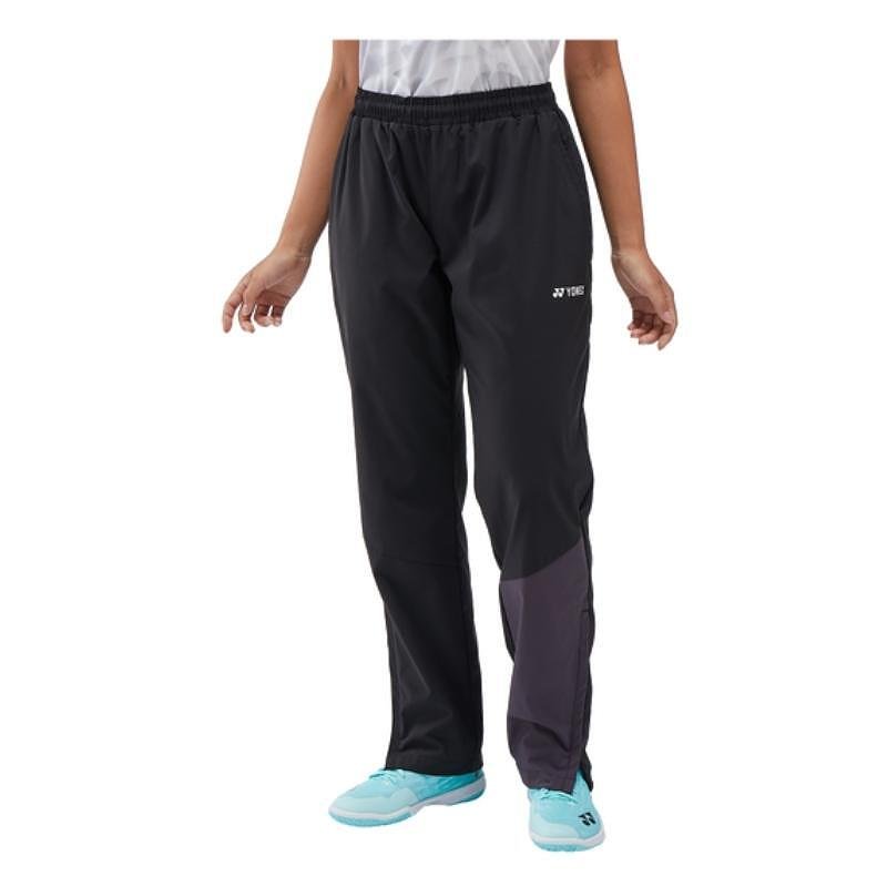 Pantaloni lungi de damă Yonex Warm-Up Club Team Black – pantaloni sport comozi pentru antrenamente și meciuri cu OV Reduction