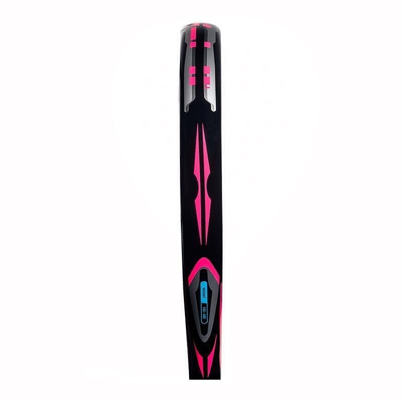 Adidas Arrow Hit Junior Pink padel racket with a round shape, Soft Performance EVA core, fiberglass face, and central sweet spot, designed for beginner young players, providing comfort