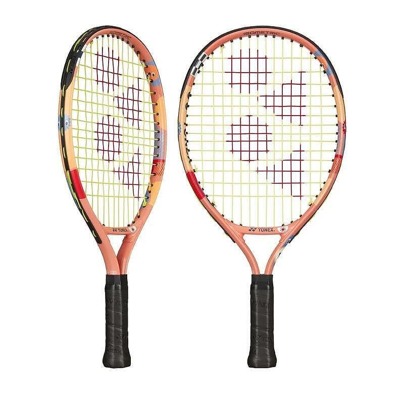 Yonex Junior 17 Coral Orange tennis racket for kids, a lightweight and comfortable tennis racket for proper technique and control