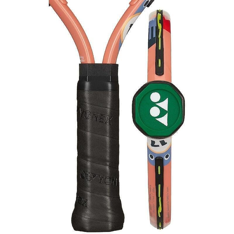 Yonex Junior 17 Coral Orange tennis racket for kids, lightweight and comfortable for control and proper technique on the court