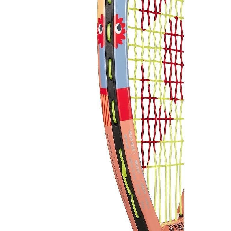 Yonex Junior 17 Coral Orange tennis racket for kids, a lightweight and comfortable tennis racket for training and control on the court