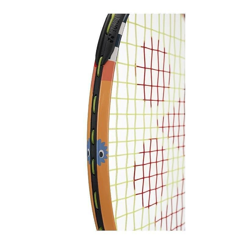 Yonex Junior 19 Coral Orange tennis racket for kids 4-6 years old, lightweight and easy to use for control, technique, and confidence on court.