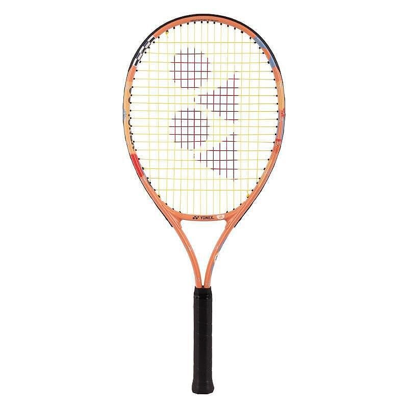Yonex Junior 25 Coral Orange tennis racket for children 8-10 years old, lightweight aluminum racket with cover and control