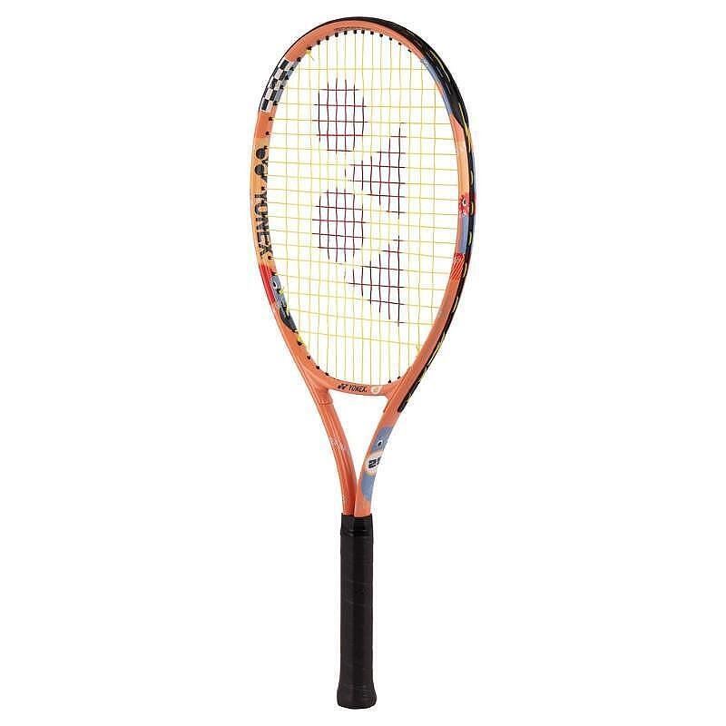 Yonex Junior 25 Coral Orange tennis racket for children 8-10 years old, lightweight aluminum racket for control and comfort