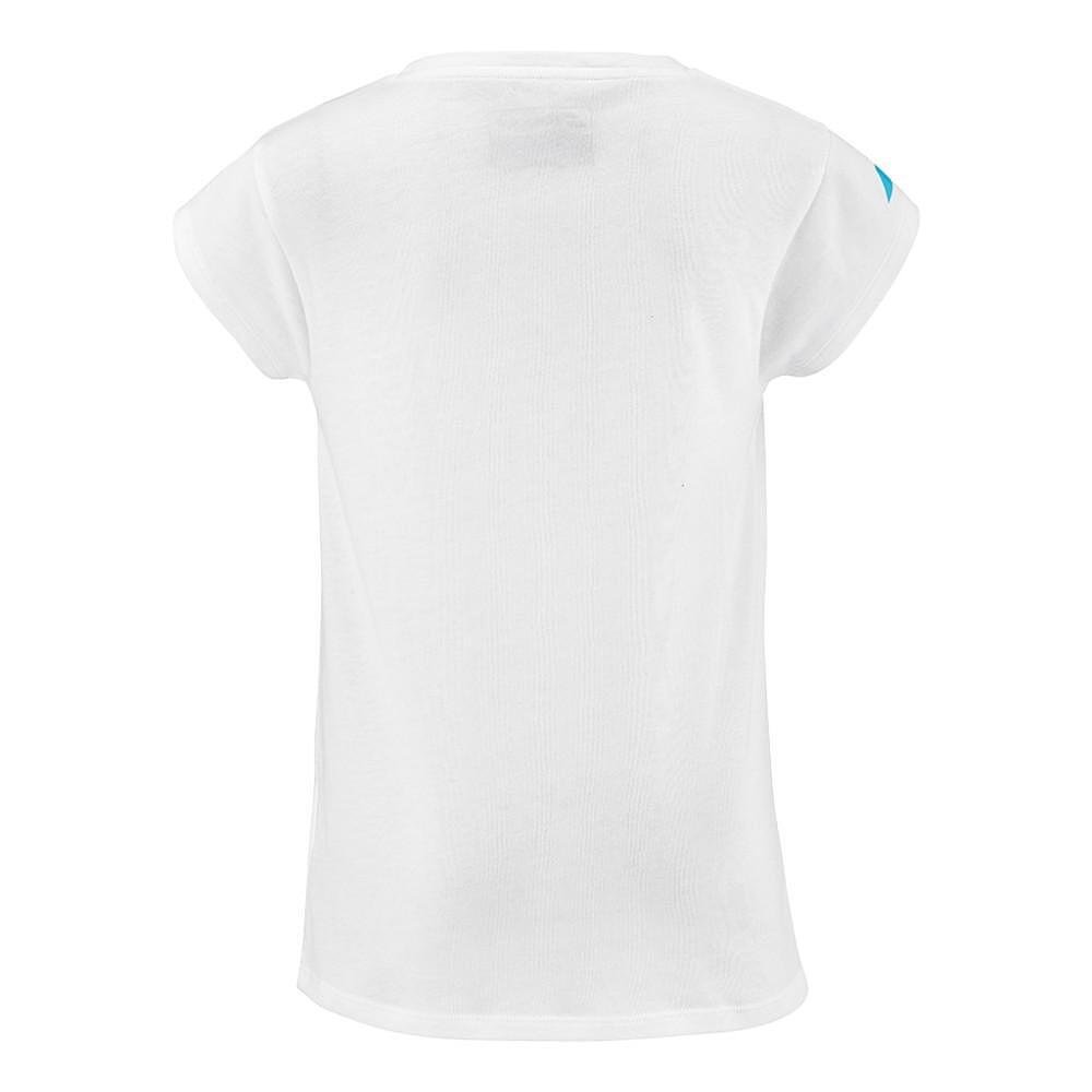 Kids' T-shirt Babolat EXERCISE COTTON TEE GIRL - white, white sporty T-shirt for girls