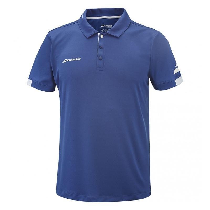 Детска тениска Babolat PLAY POLO BOY 2024 - sodalite blue, лека и мека за тренировка и мач