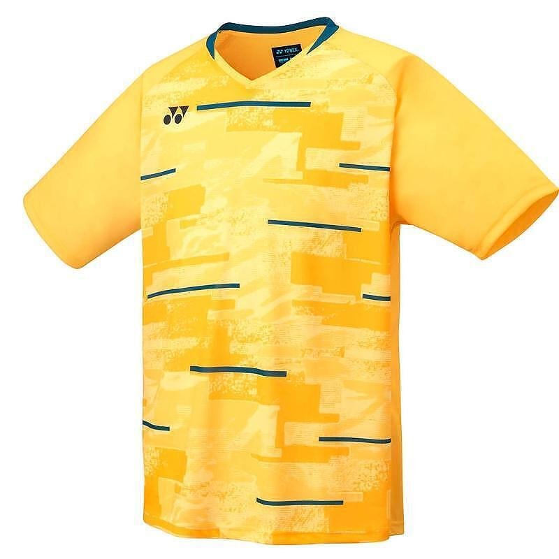 Детска тениска Yonex YJ0034 Soft Yellow - лека, дишаща и UV защита за спорт и тенис екипировка, yonex